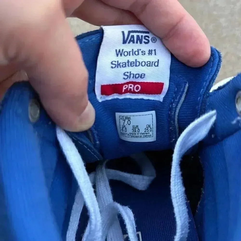 Vans SK8-Hi Pro Classics UltraCrush Blue Suede Mens Size 7